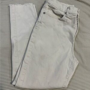 LOFT White Slim Jeans